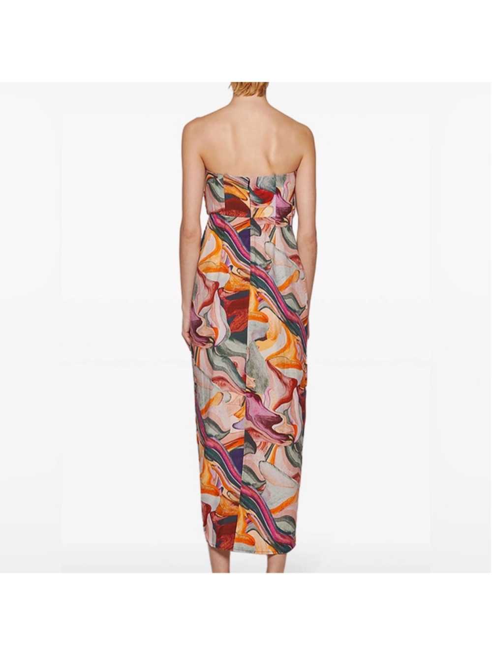 Mara Hoffman Yara Strapless Dress , Multi - Picture 3 of 14